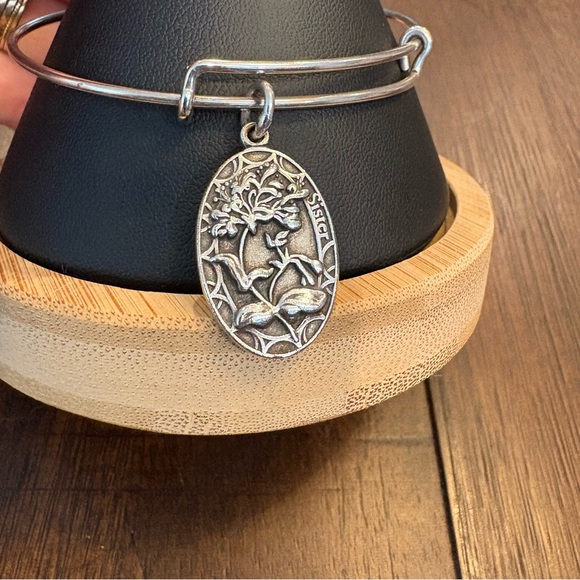 Alex and Ani Sister Charm Expandable Bracelet - Picture 2 of 5